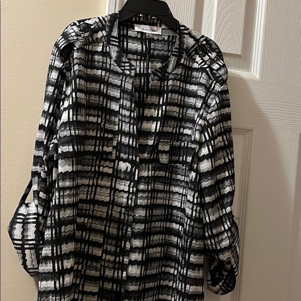 Never Worn Calvin Klein Button Down Blouse - image 1